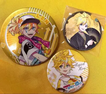 카가미네 렌 캔뱃지 세트 3점 매지컬 미라이 NewYear