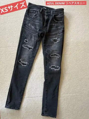AZUL DENIM 리페어 스키니 XS