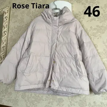 새상품급 빅 사이즈 46 로즈 티아라 다운 자켓