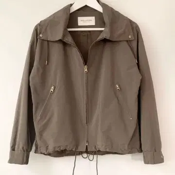 Spick & Span 타프타 후디 블루종 카키