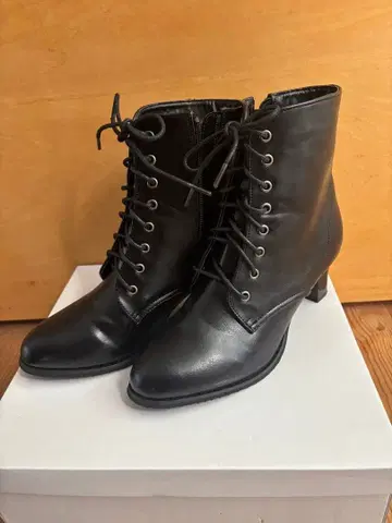 부츠 하카마용 쿄에츠 24.0cm 블랙 레이스업