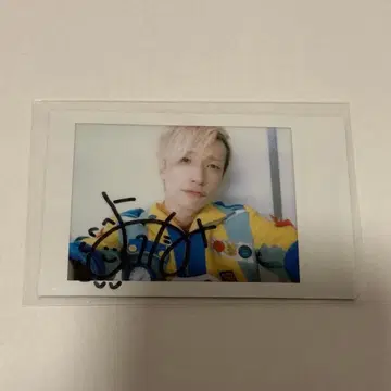 팬더드래곤 요타 친필 사인 폴라로이드 하피카 낙서