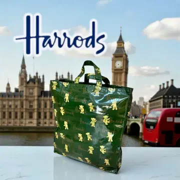 레어 제조 중지 해롯 Harrods 특대형 테디베어 토트백