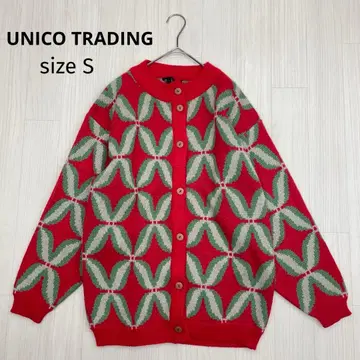 UNICO TRADING 빈티지 크루넥 니트 가디건