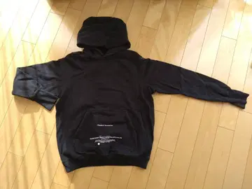 블랙 속기모 후드티