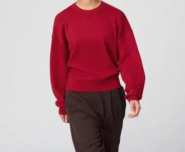 스무스 코튼 크루넥 스웨터 15 RED