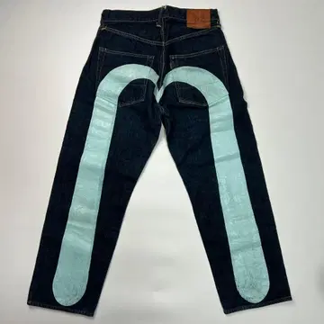 EVISU 데님 No.2 LOT2001 다이코쿠 31 x 35 스카이블루