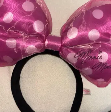 미니 마우스 핑크 도트 머리띠