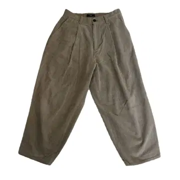 베이지 코듀로이 사루엘 팬츠