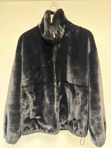 <monkey time> 퍼라이크 스탠드 지퍼 블루종