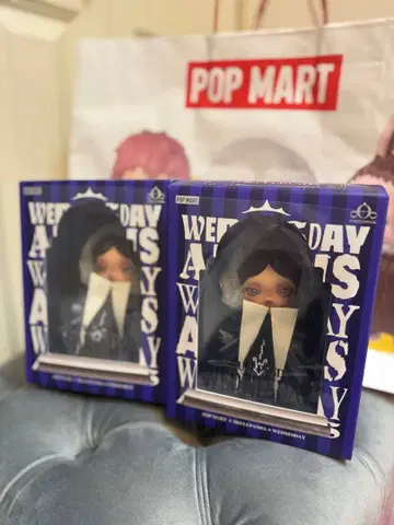SKULLPANDA x Wednesday 봉제 인형 POPMART 2개