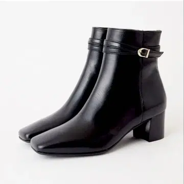 DIANA 스퀘어 숏부츠 WD65309 블랙