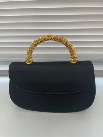 RODO 천 블랙 포멀 백 골드 핸들