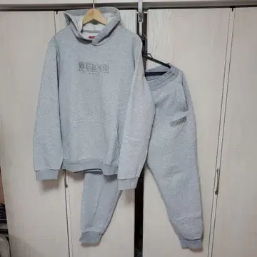 GUESS 그레이 맨투맨 세트 L