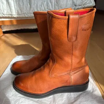 [ DKNY ] 다나카란 뉴욕 브라운 워크 부츠 롱 부츠