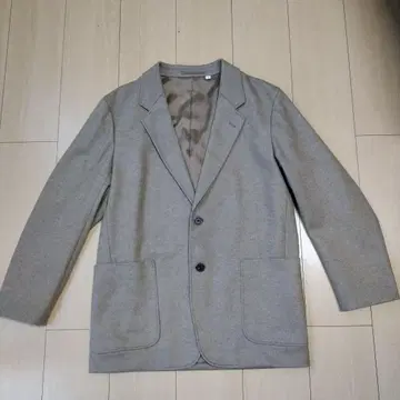 [ UNIQLO U ] 울 브랜드 테일러드 자켓 미사용 베이지 S