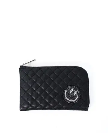 미사용 새상품 살롱 드 알파르도 스마일 테네라 L자 미니 지갑 블랙