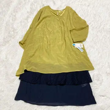 JEUNE MAMAN 튜닉 7부 소매 레이어드 택 포함