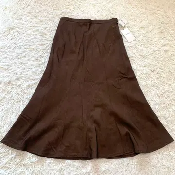 택 포함 새상품 PLANCHE 브라운 플레어 스커트