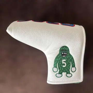 퍼터용 골프헤드커버 노무라 타케오의 562B 화이트