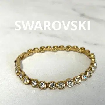 스와로브스키 Swarovski 테니스 팔찌 골드