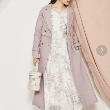 노엘라 더블 컬러 머메이드 트렌치