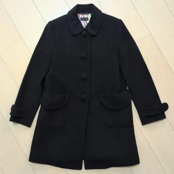 [ 새상품급 ] 폴스미스 블랙라벨 멀티 스트라이프 울 코트 M