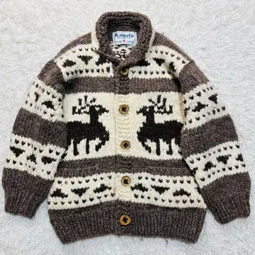 새상품급 KANATA 카우친 니트 가디건