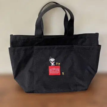 맨해튼 포티지 스누피 콜라보 토트 숄더 대용량 블랙