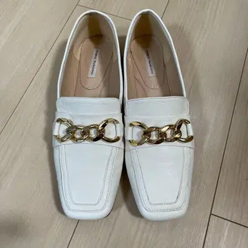 FABIO RUSCONI 아이보리 가죽 로퍼