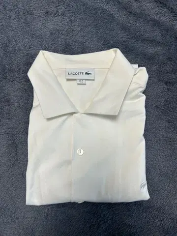 LACOSTE 화이트 피케 셔츠