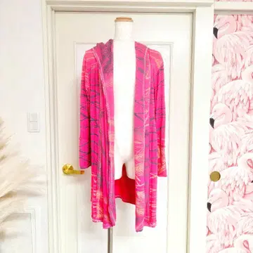 Juana de Arco 호아나데알코 롱 가디건 핑크 가운