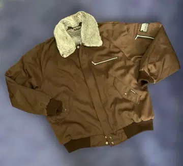 도라이치 파이롯트 점퍼 도카잔 브라운 퍼 자켓 3L 작업복