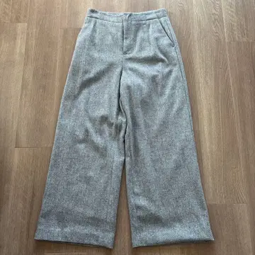 IENA 그레이 와이드 팬츠