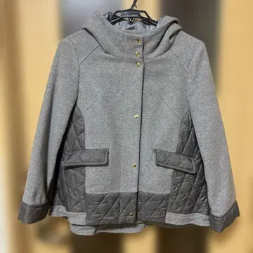 trois 퀼팅 블루종 그레이