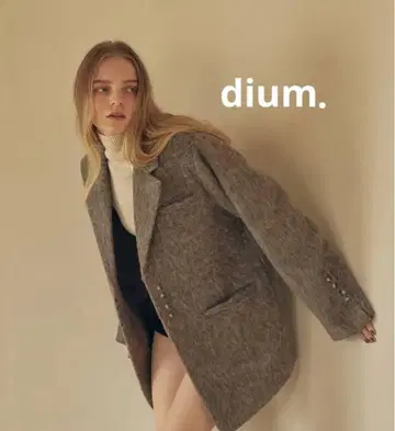 dium. shaggy 오버 사이즈 자켓 아우터