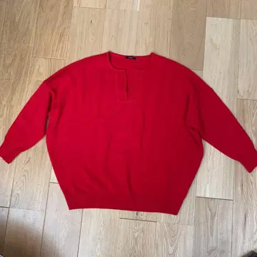 저널 스탠다드 카프탄 풀오버 캐시미어 스키퍼 빨간색 니트 완판
