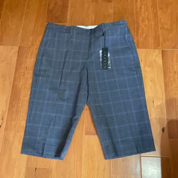 theory 띠어리 숏팬츠 일본제 울 혼방 그레이 체크