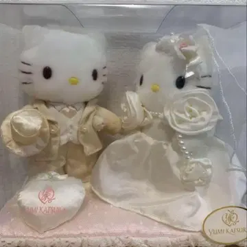 헬로키티 웨딩 인형 카츠라 유미 웰컴돌 새상품급 레어
