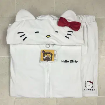 산리오 니시무라 유우지 돈키 한정판  반팔 파일 상하의 세트 키티 M