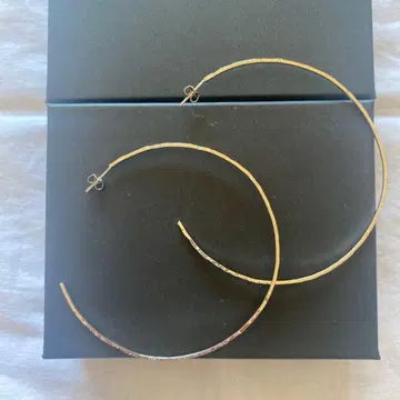 개럴개런트 실버 후프 귀걸이 빅 6cm