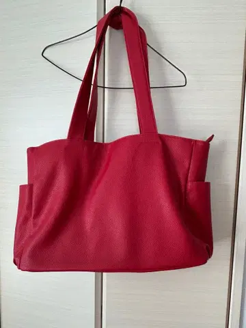오샤레 워커 토트백 빨간색
