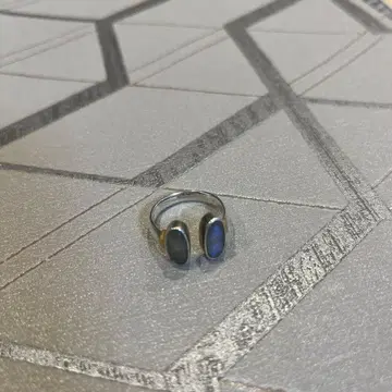 비쥬마무 2스톤 반지 래브라도 라이트