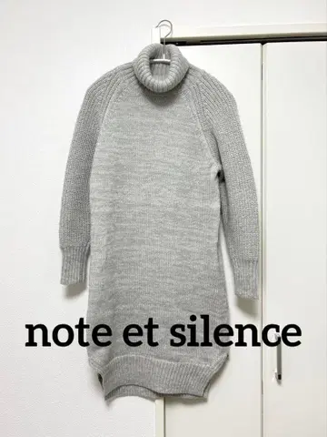 note et silence. 터틀넥 롱 니트 노트 에 시로