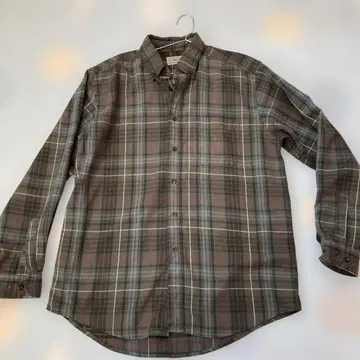 L.L.Bean M 사이즈 긴팔 셔츠 그린 계열 체크