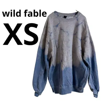 하나뿐인 wild fable [ XS ] 타이다이 크루넥 맨투맨