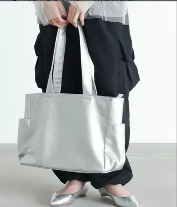 오샤레 워커 토트백 실버