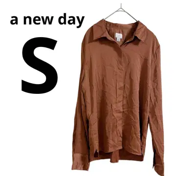 한정판 a new day [ S ] 브라운 긴팔 셔츠 여성용 깔끔한