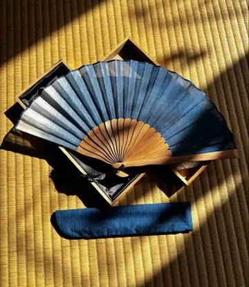 부채 미츠코시 이세탄 네이비 나염 아와 시치고산