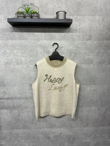 [ 새상품 ] 압축 울 느낌 베이지 베스트